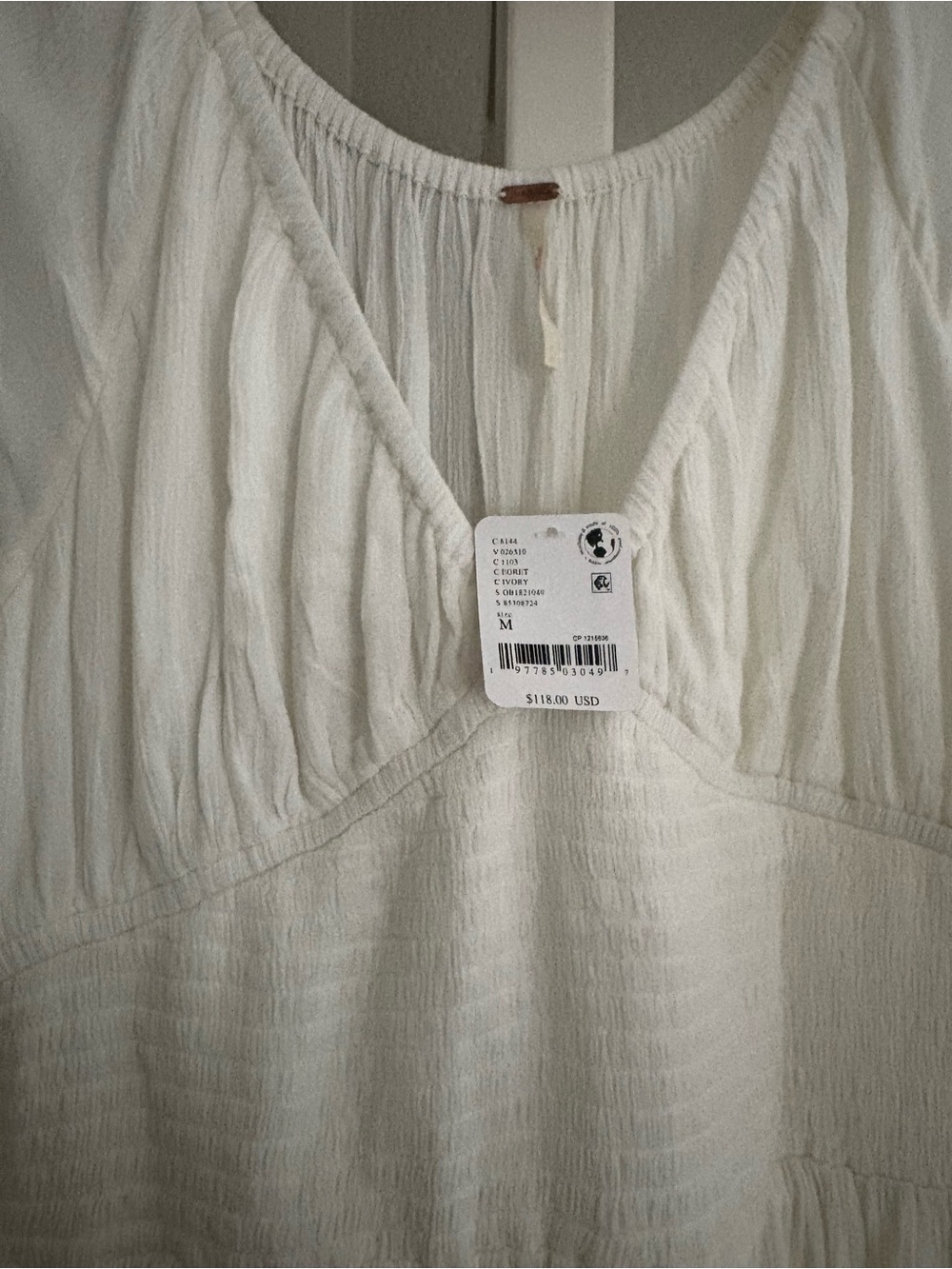 Free People White Dixie Maxi Dress NWT - Picture 3 of 3